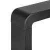 A close-up view of a black outdoor lamp's corner. Náhľad obrázku produktu