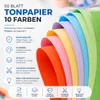 50x papier multicolore - 220 g/m² - Papier de bricolage & Voir les images du produit 7