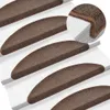 vidaXL Stufenmatten 15 Stk. 56x17x3 cm Kaffeebraun Halbrund Produktbild-Vorschau 2