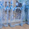1x2m Tulpe Blumendruck Tuell Voile Vorhang Fenster Vorhang Produktbild-Vorschau 1