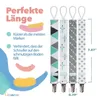 4er Set Schnullerkette Grün mit Metallclip inkl. Produktbild-Vorschau 2