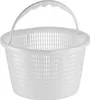 A white plastic skimmer basket with a handle, shown against a white background. Produktbild-Vorschau
