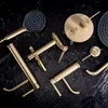 Set Doccia A Incasso REA Foster Brush Gold 25X25X150Cm Anteprima dell’immagine prodotto 4