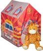 Relaxdays Feuerwehr Kinderzelt, großes Kinderspielzelt für Produktbild-Vorschau 1