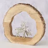 Deko-Aufsteller Conaldi aus Holz mit Hirsch-Dekor H40cm Produktbild-Vorschau 3