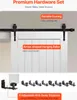 SucceBuy Porte coulissante style grange avec système de Voir les images du produit 5
