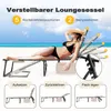 Avestar klappbare Textilene Gartenliege, Liegestuhl, 5-fach Produktbild-Vorschau 4