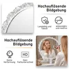 Rund Schminkspiegel mit LED Beleuchtung, 180° Rotation Produktbild-Vorschau 5