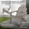 ECD Germany Zahradní židle Adirondack - sada 2 kusů, Náhled obrázku produktu 4