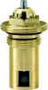 A close-up studio shot of a brass valve component. Produktbild-Vorschau