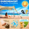 ELONEO Strandzelt Sonnensegel LSF 50+ UV Schutz Windschutz Produktbild-Vorschau 4