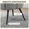 HOMCOM Ohrensessel mit Hocker, Relaxsessel, Loungesessel Produktbild-Vorschau 5
