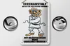 Blechschild Spruch 12x18cm Irrenanstalt Betreten eigene Produktbild-Vorschau 2