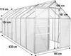 Zelsius Aluminium Gewächshaus, 430 x 190 cm, 6 mm Produktbild-Vorschau 3