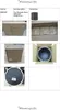 A collage of product images showing a flowerpot in packaging and detail shots. Produktbild-Vorschau