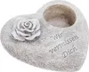 FRANK FLECHTWAREN Grabschmuck in Herzform mit Schriftzug Produktbild-Vorschau 1