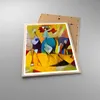 Gerahmtes Poster - Rahmen in heller Eiche - Abstraktion Produktbild-Vorschau 3