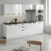 ULWEHOME | Küchenzeile 260 cm Weiß Hochglanz, Produktbild-Vorschau 5