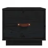 Nachttisch Schwarz 40x34x35 cm Massivholz Kiefer Produktbild-Vorschau 4