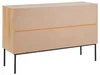 BELIANI Sideboard Heller Holzfarton Schwarze Metallbeine Produktbild-Vorschau 6