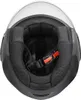 The inside of a black motorcycle helmet with a clear visor. Anteprima dell’immagine prodotto