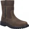 A single brown leather boot is shown against a white background. Podgląd zdjęcia produktu