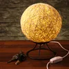 Dekolampe NEST - helle Bastkugel mit 6 warmweißen LEDs - dimmbar - USB Stromversorgung - D: 15cm Produktbild-Vorschau