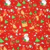 Geschenkpapier Rentier Rudolph 70cm x 2m Rolle Rot Produktbild-Vorschau 2