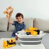 JOIEYOU Koš na prádlo Skládací koš na prádlo 26 l Plastová Náhled obrázku produktu 4