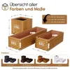 Blumenkasten Holz mit Einsatz · Anthrazit 44cm x 20cm x Produktbild-Vorschau 2