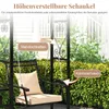 COSTWAY Outdoor Schaukel mit Gestell, Gartenschaukel Metall Produktbild-Vorschau 5