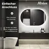 Mirlux Badezimmerspiegel mit LED Beleuchtung - Wandspiegel Produktbild-Vorschau 8