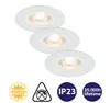 3 x Briloner LED Einbauleuchte rund Weiß starr IP23 3 x 5W Produktbild-Vorschau 5