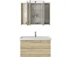 Pelipal Badmöbel-Set Serie 4035 BxHxT 90 x 200 x 45 cm Produktbild-Vorschau 3