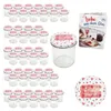 50 pots en verre de 350 ml faits avec amour Couvercle Voir les images du produit 2