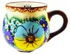 Set van 4 Silezisch patroon mok, grote keramische 380ml Productafbeelding-voorbeeld 3