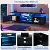 MODFU Mobile TV, mobilete TV da 160 cm con 2 ante, mobile Anteprima dell’immagine prodotto 5
