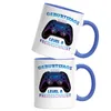 Geburtstagskind Level 8 Freigeschaltet Tasse Blau Happy Produktbild-Vorschau 2