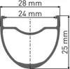 HR DT Swiss G1800 Spline 25 DB 27,5"/24 650B, Alu, CL, Podgląd zdjęcia produktu 2