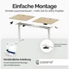 CASARIA® Scrivania Regolabile 140x60x73-118cm con Porta Anteprima dell’immagine prodotto 6