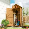 Outsunny tuinkast, tuinhuisje met legplanken, asfalt dak, Productafbeelding-voorbeeld 2