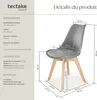 Chaises de salle à manger FRÉDÉRIQUE style scandinave - Voir les images du produit 6