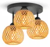 LUXOLAR Deckenleuchte Natural Bambus 3 flammig E27 60 W - Produktbild-Vorschau 1
