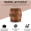 Barrel 3D Puzzle – Holzfass Ø 7 cm | Knobelspiel aus 12 Produktbild-Vorschau 3