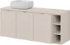 Badezimmer-Waschtisch 140 cm in Beige mit 3 Türen, 3 Produktbild-Vorschau 2