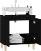 vidaXL Waschbeckenunterschrank Schwarz 58x33x60 cm Produktbild-Vorschau 5