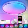 36W WIFI LED Deckenleuchte 40cm, RGB Kristall Deckenlampe Produktbild-Vorschau 3
