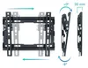 Tooq Support Mural Pour Tv Lp1044t-b 23-43'' Argent Argent Voir les images du produit 6