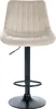 2er Set Barhocker Toni Samt schwarz - creme Produktbild-Vorschau 3
