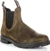A single brown suede boot is shown against a white background. Anteprima dell’immagine prodotto